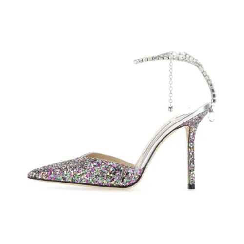 Jimmy Choo Saeda 100 Slim Heel High Heels Women's Fuchsia