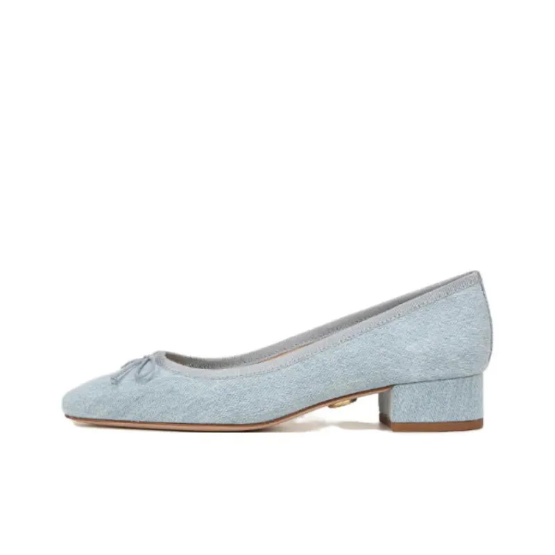 VERONICA BEARD Cecile Chunky Heel High Heels 2.5cm Women's Blue-0