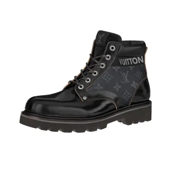LOUIS VUITTON Oberkampf Ankle Sneakers 'Monogram Black'