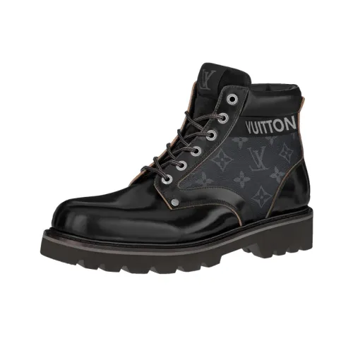 LOUIS VUITTON Oberkampf Ankle Sneakers 'Monogram Black'