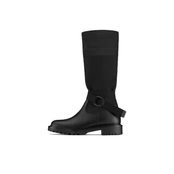 DIOR D Major Knee high Boots Women's Black