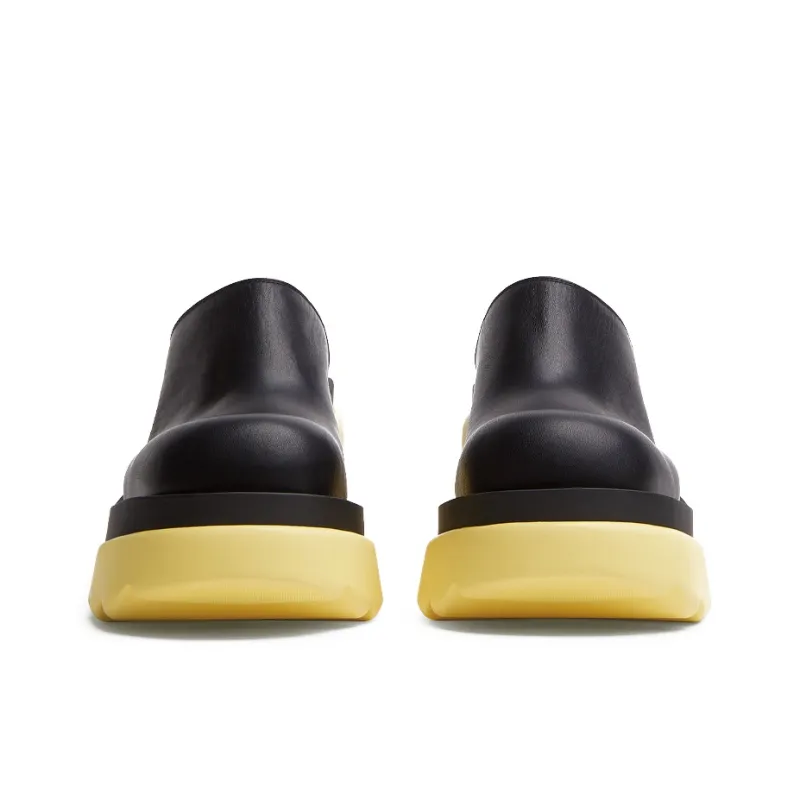 Bottega Veneta Flash High Heels Women's Black/Yellow-3