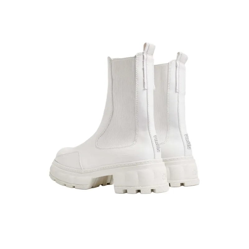 VIRÓN Paranigm Short Chelsea Boots Unisex White-4