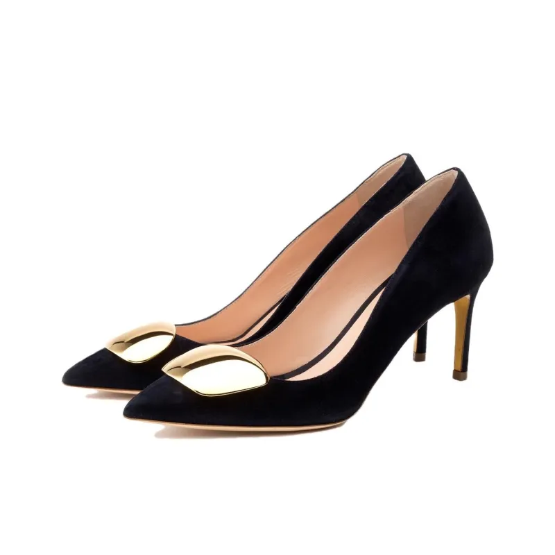 Rupert Sanderson Slim Heel High Heels 7cm Women's Black-2