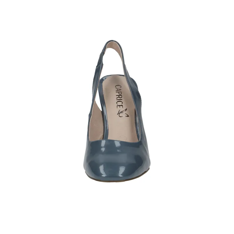 CAPRICE Twiggy Chunky Heel High Heels 8.5cm Women's Blue-4