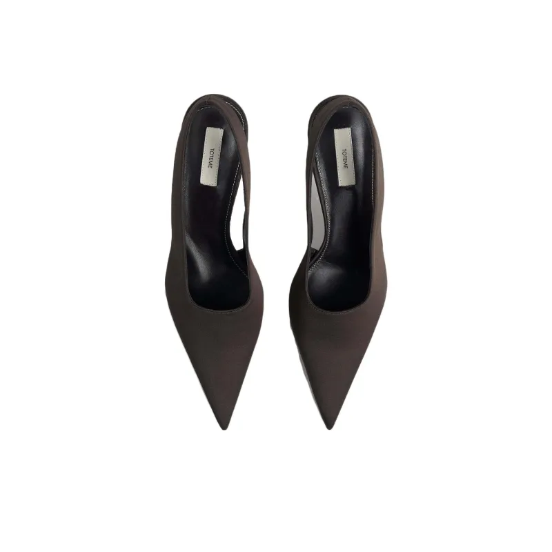 TOTEME Slim Heel High Heels 5.5cm Women's Umber-3
