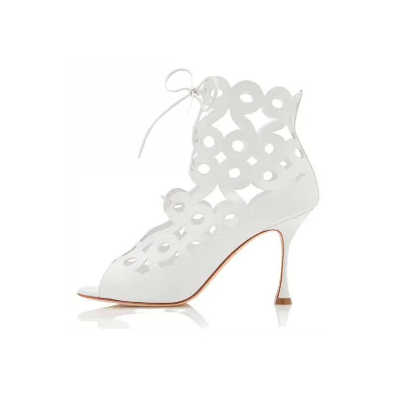 MANOLO BLAHNIK Taralo 90mm Cut-out Boots-0