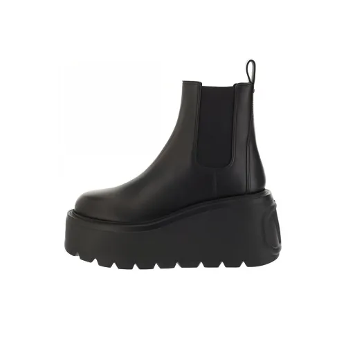 Valentino Women's Chunky Sole Ankle Platform Boot 'Black'