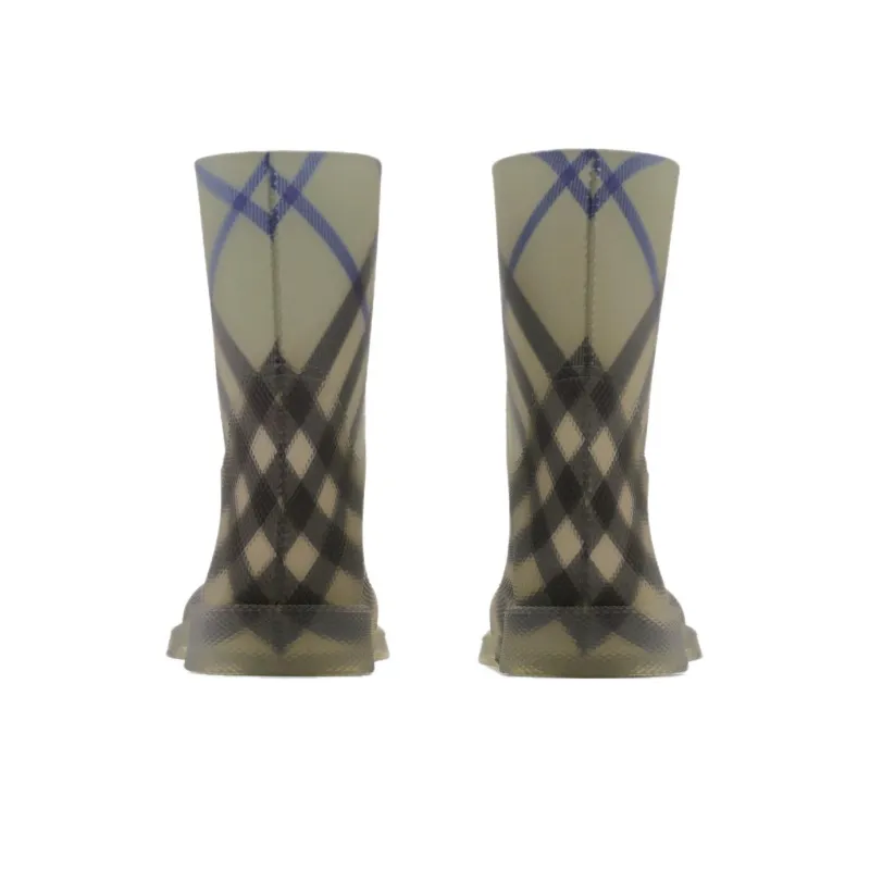 Burberry Marsh Kids' Rain Boots Gray Green Kids'-4