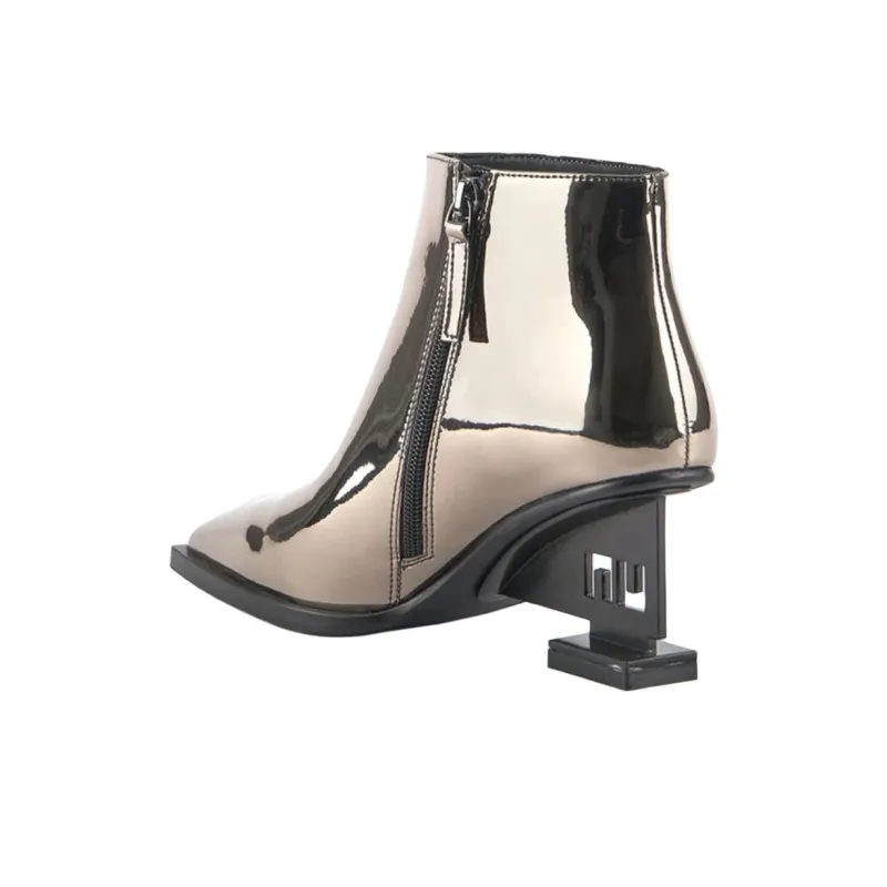 UNITED NUDE UN Bootie Mid II Ankle Boots 6.5cm Women's Gold-3