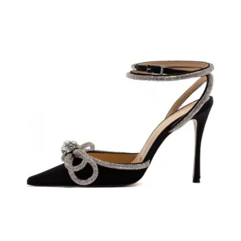 MACH & MACH Crystal Bow 110mm Pumps