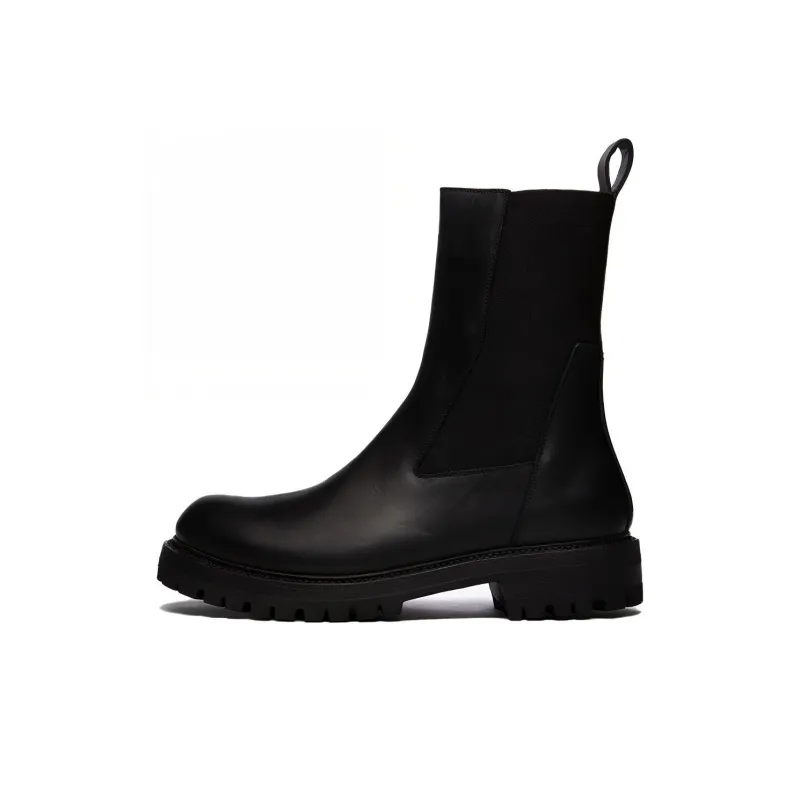 RICK OWENS/RO Beatle Army Chelsea Boots Men's Black-0