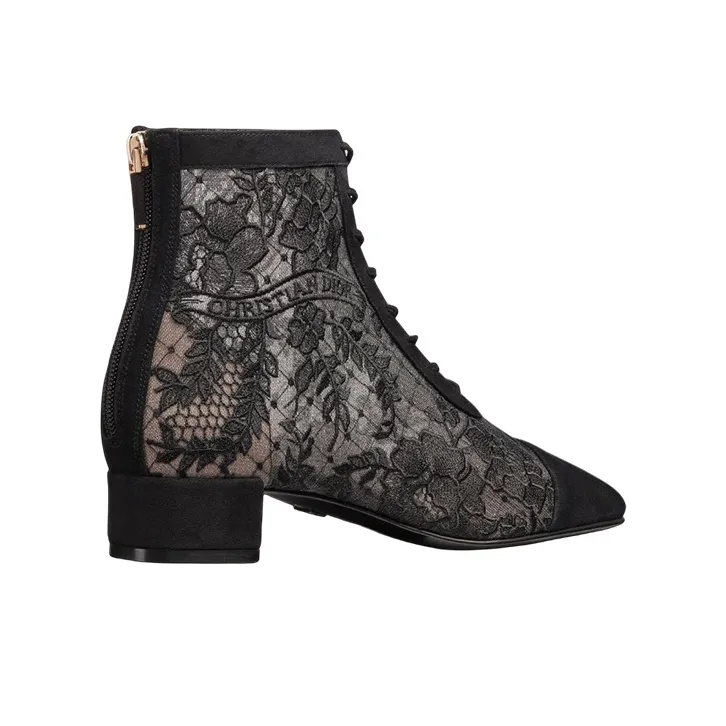 DIOR Naughtily D Ankle Boots 3cm Women's Black-2