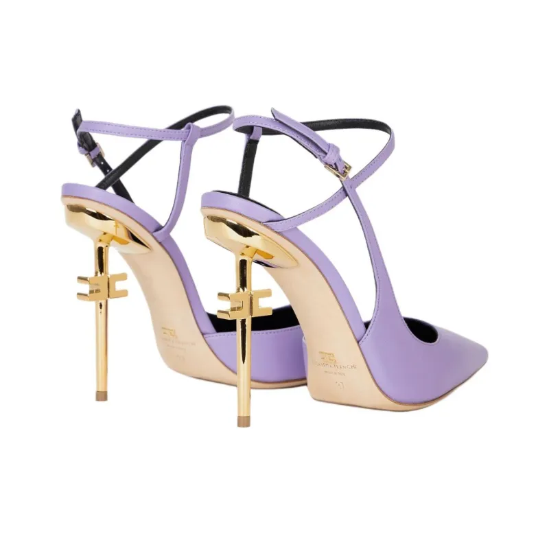Elisabetta Franchi High Heels 10.5cm Women's Purple-3