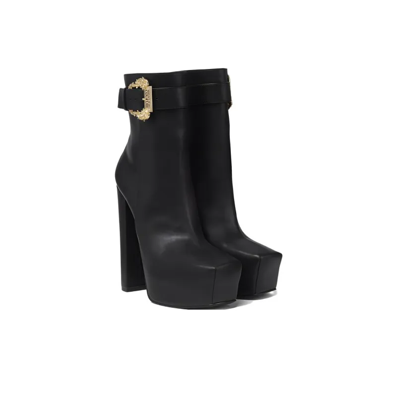 VERSACE JEANS Couture Barocco-buckle 140mm Platform Boots-3