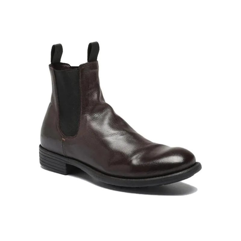 Officine Creative Calixte Short Chelsea Boots Women's Burgundy-1