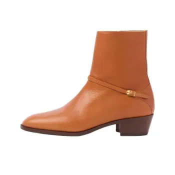 Valentino PAT Ankle Boots Men's Brown