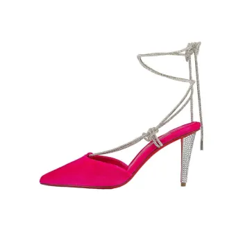 Christian Louboutin Astrid Lace 85mm Velvet Pumps