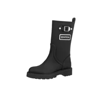 LOUIS VUITTON Ankle Boots Women's Black