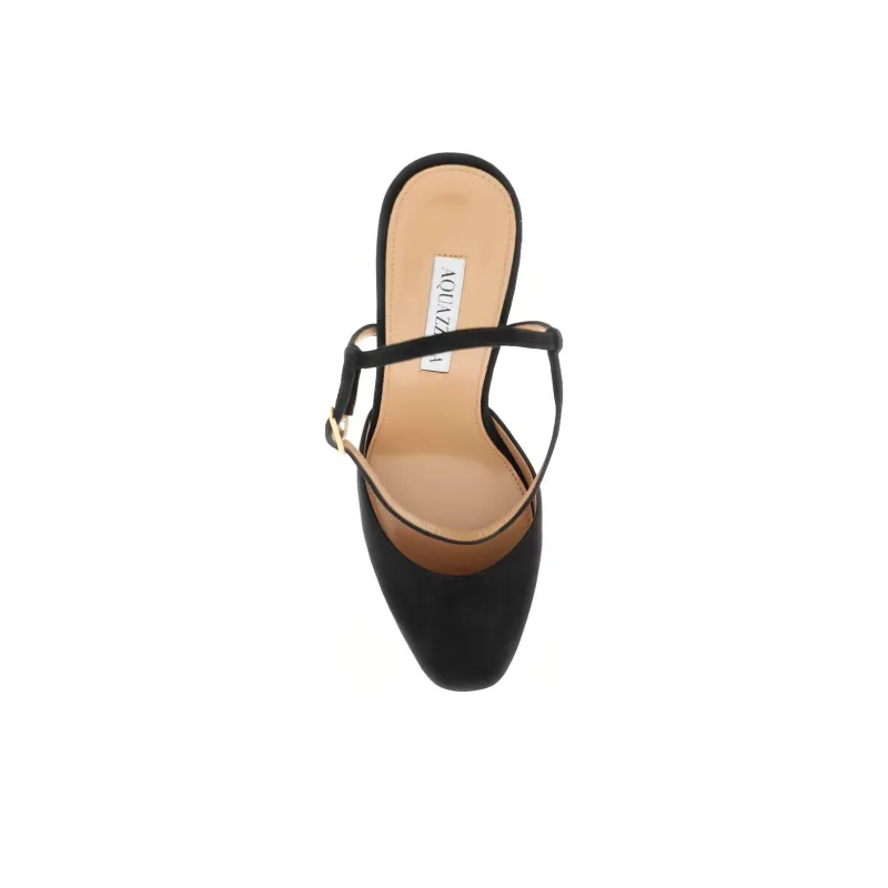 AQUAZZURA Groove Plateau 120mm Suede Pumps-4