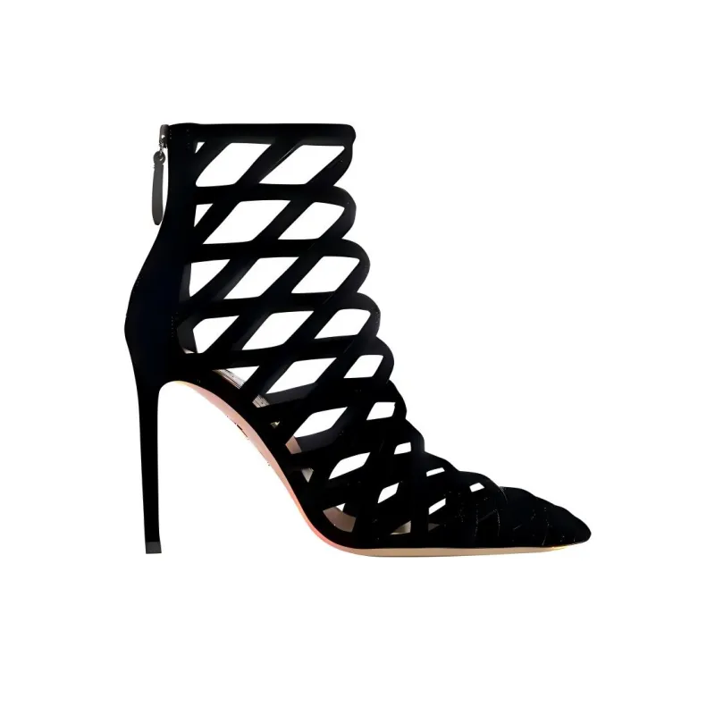 AQUAZZURA Ankle Boots 10.5cm Women's Black-1