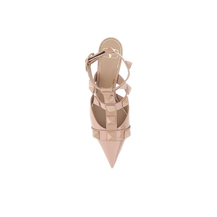 Valentino Roman Sandals 9cm Women's Nude-3