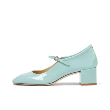 Aeyde Aline Chunky Heel High Heels Women's Light Blue