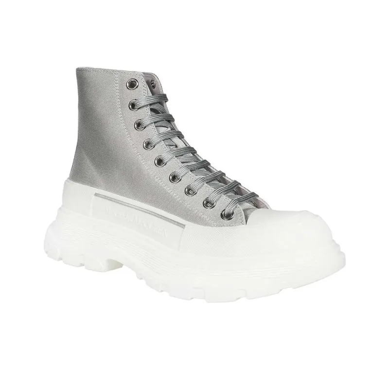 Alexander McQueen Tread Slick Boot Silver Women's-2