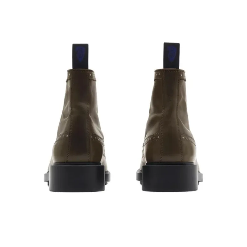 Burberry Loch Ankle Boots Men's Green-4