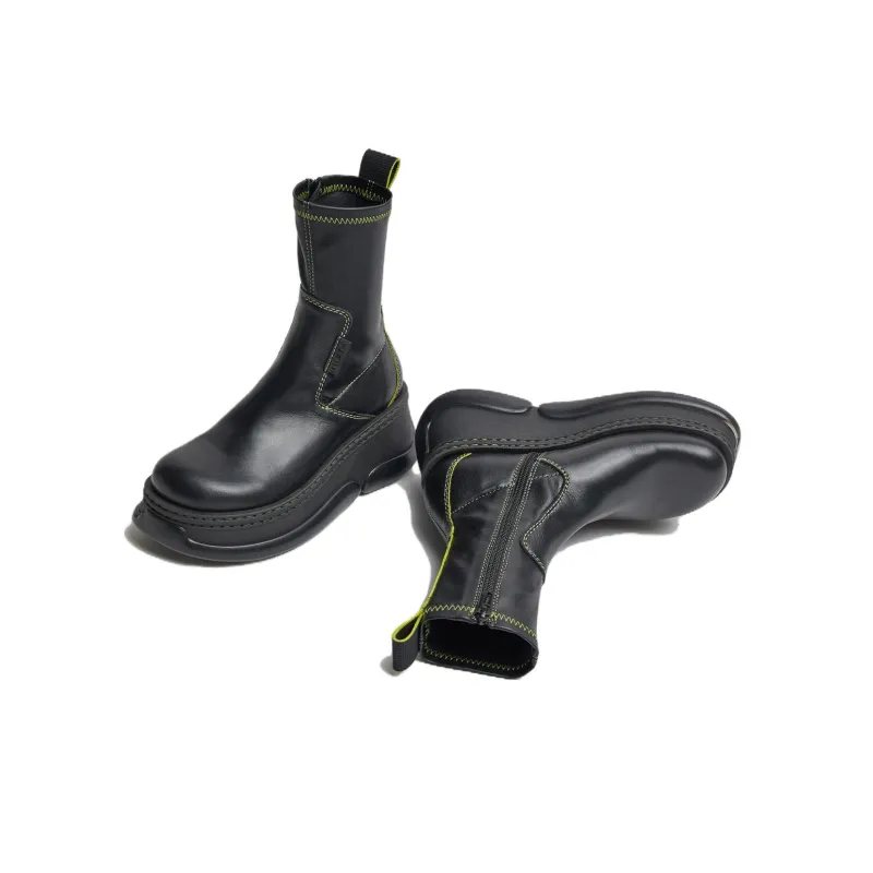 MIISTA Ankle Boots 7cm Women's Black-3