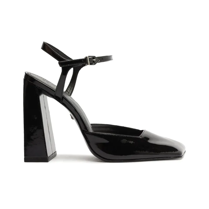 Schutz Rylie Spool Heel High Heels 10.8cm Women's Black-1