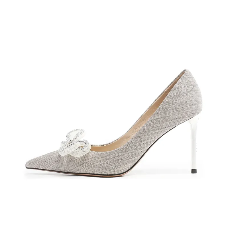 CERRUTI 1881 Slim Heel High Heels 8.5cm Women's Gold-0