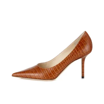 Jimmy Choo LOVE 85 Slim Heel High Heels 8.5cm Women's Brown