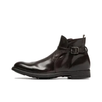 Officine Creative Buckle-strap Leather Ankle Boots