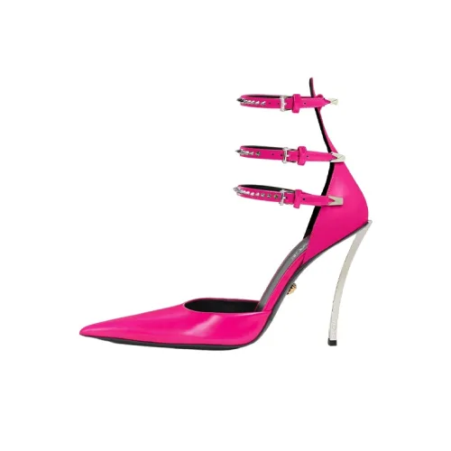 VERSACE Slim Heel High Heels 11cm Women's Fuchsia
