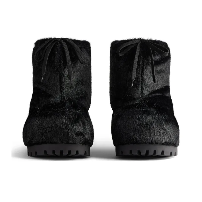 Balenciaga Alaska Low Faux fur Boots-3