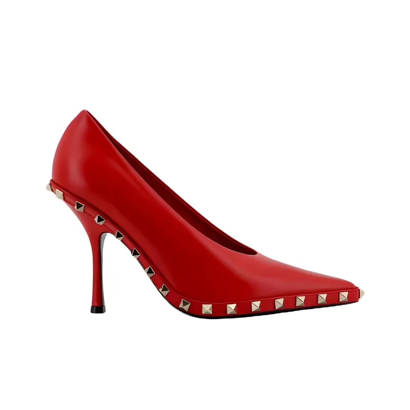 Valentino Garavani Rockstud Pointed Toe Pumps-1