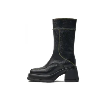 MIISTA Ankle Boots 8cm Women's Black Green