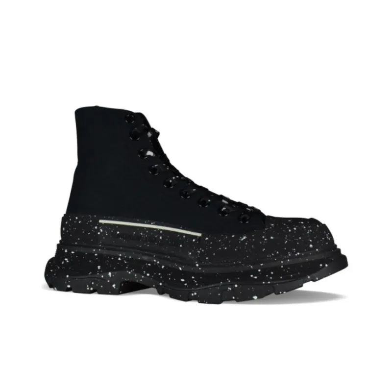Alexander McQueen Tread Slick Ankle Boots Men's Black-3