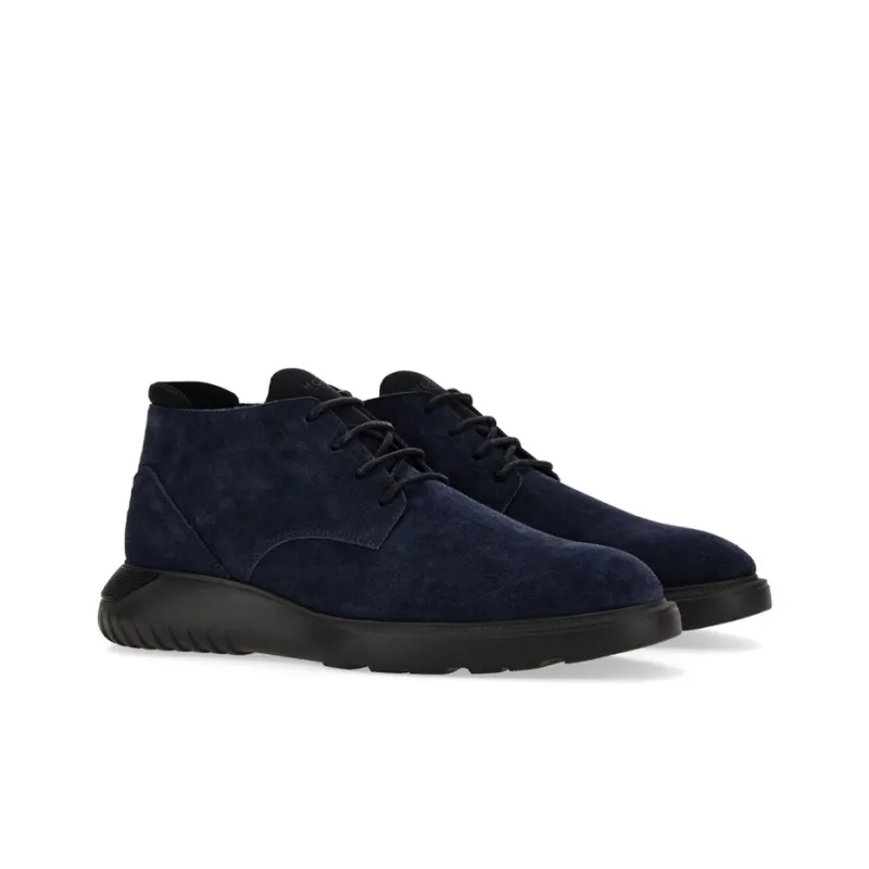 HOGAN Suede Lace-up Boots-1