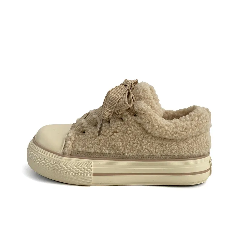 Than Than Me Warm Slip-Resistant Low-Top Skateboard Shoes Women's-4