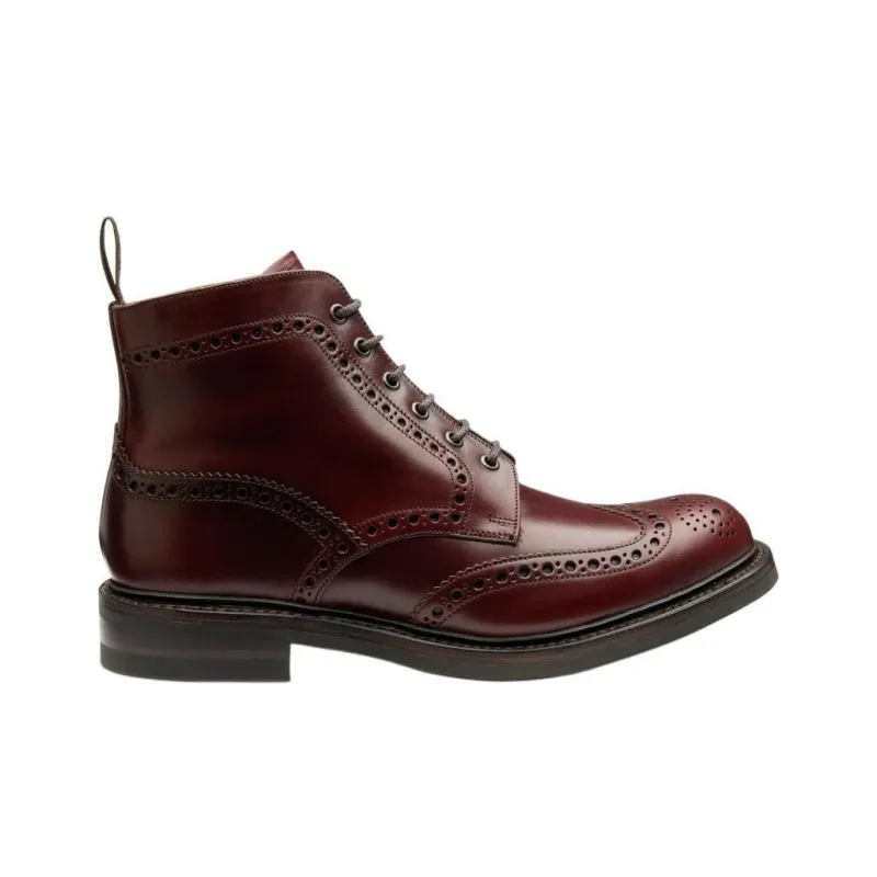LOAKE Bedale Ankle Boots Men's Red Brown-1