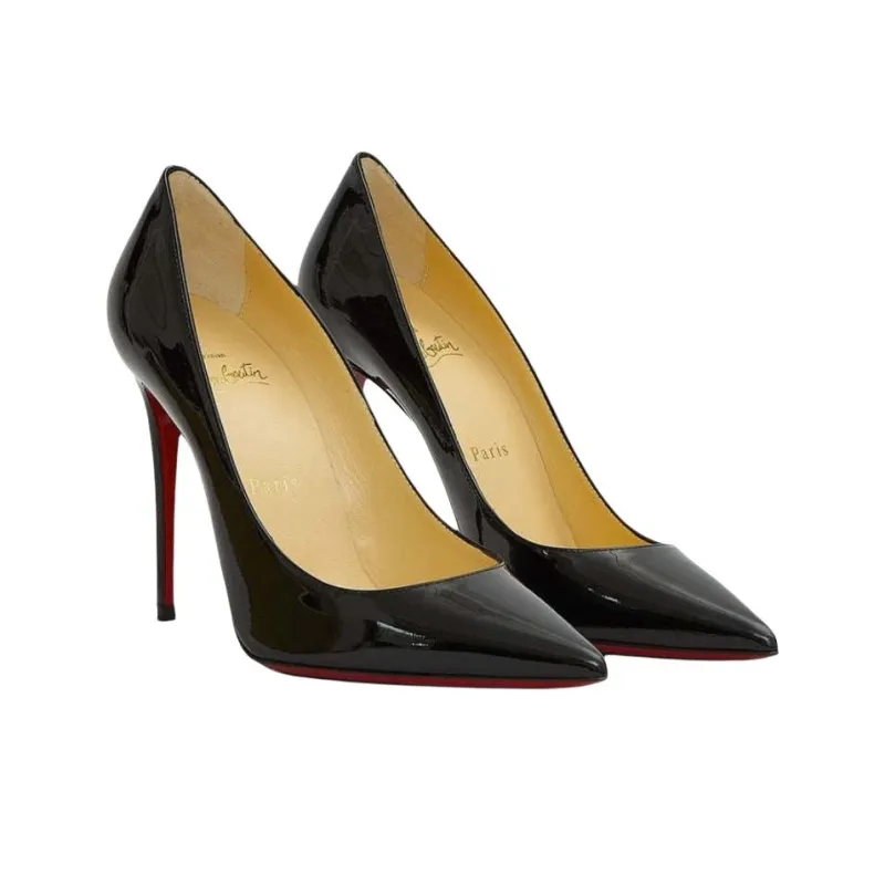 CL Kate Slim Heel High Heels 10cm Women's Black-2