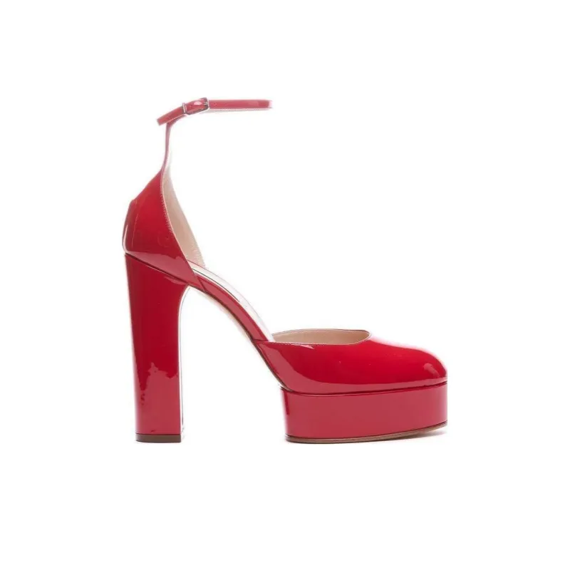 Casadei 115mm Patent Platform Pumps-1