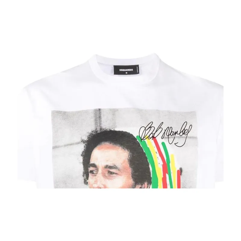 Dsquared2 Graphic Printed Crewneck T Shirt-5