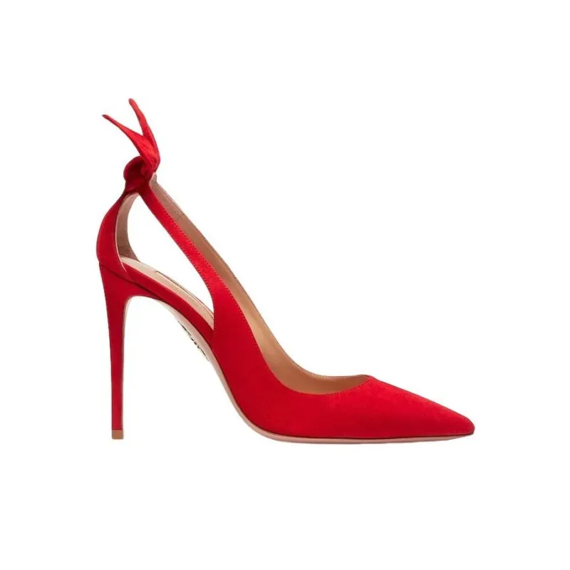 AQUAZZURA 105mm Bow Tie Pumps-1