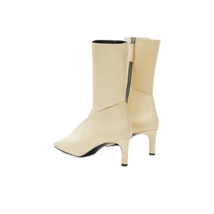 JIL SANDER Ankle Boots Women's Beige-4
