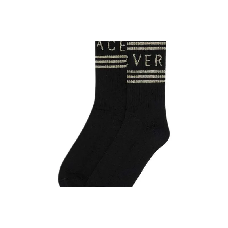 VERSACE SS24 Mid Calf Socks Men's 1 Pack Black-2