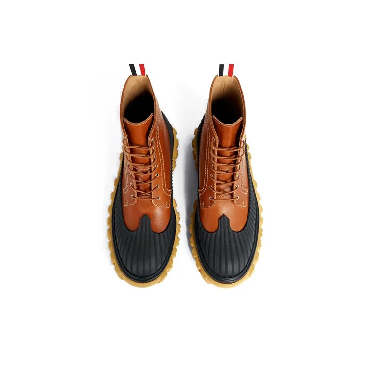 THOM BROWNE Covered Outsole Wingtip Boots-3