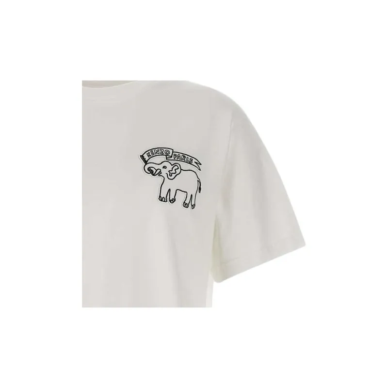 KENZO Elephant Flag Classic Crewneck T Shirt-4